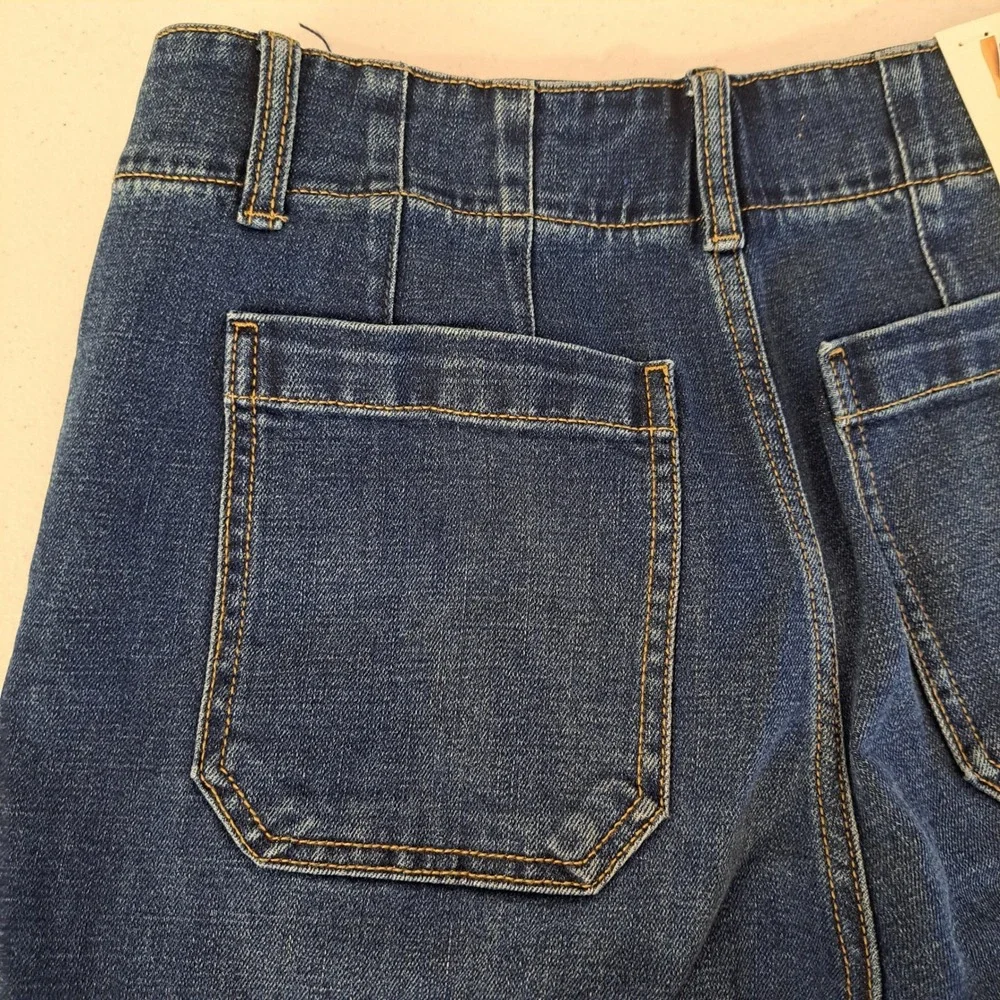 Scotch & Soda Womens Jeans 8 Dark Blue NWT Wide Leg Utility 1721-450